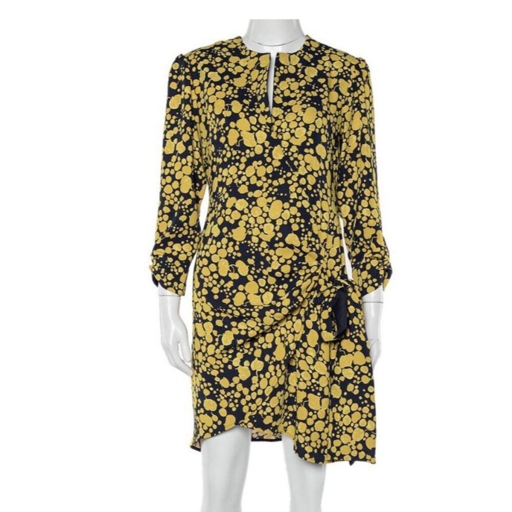 Victoria Beckham Crepe Faux Wrap Mini Dress sz 6 Retail $1200 Party Bow Luxury